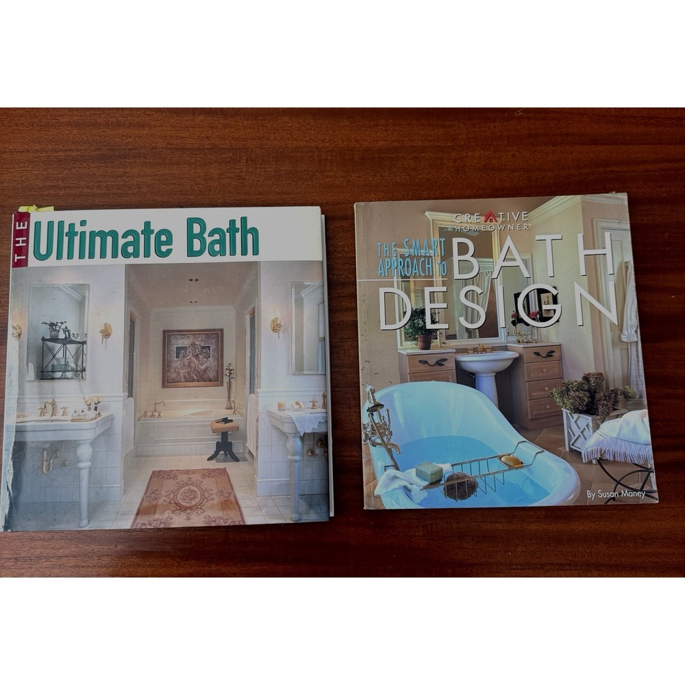 Creative Homeowner Bath‎ Design + The Ultimate Bath Book Lot 1998 2001